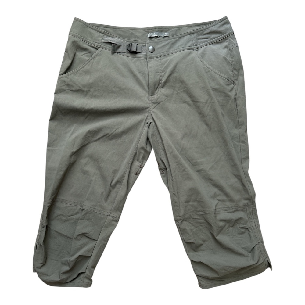 Prana Women’s Capri‎ Pants Gray size 12 Built-in Belt